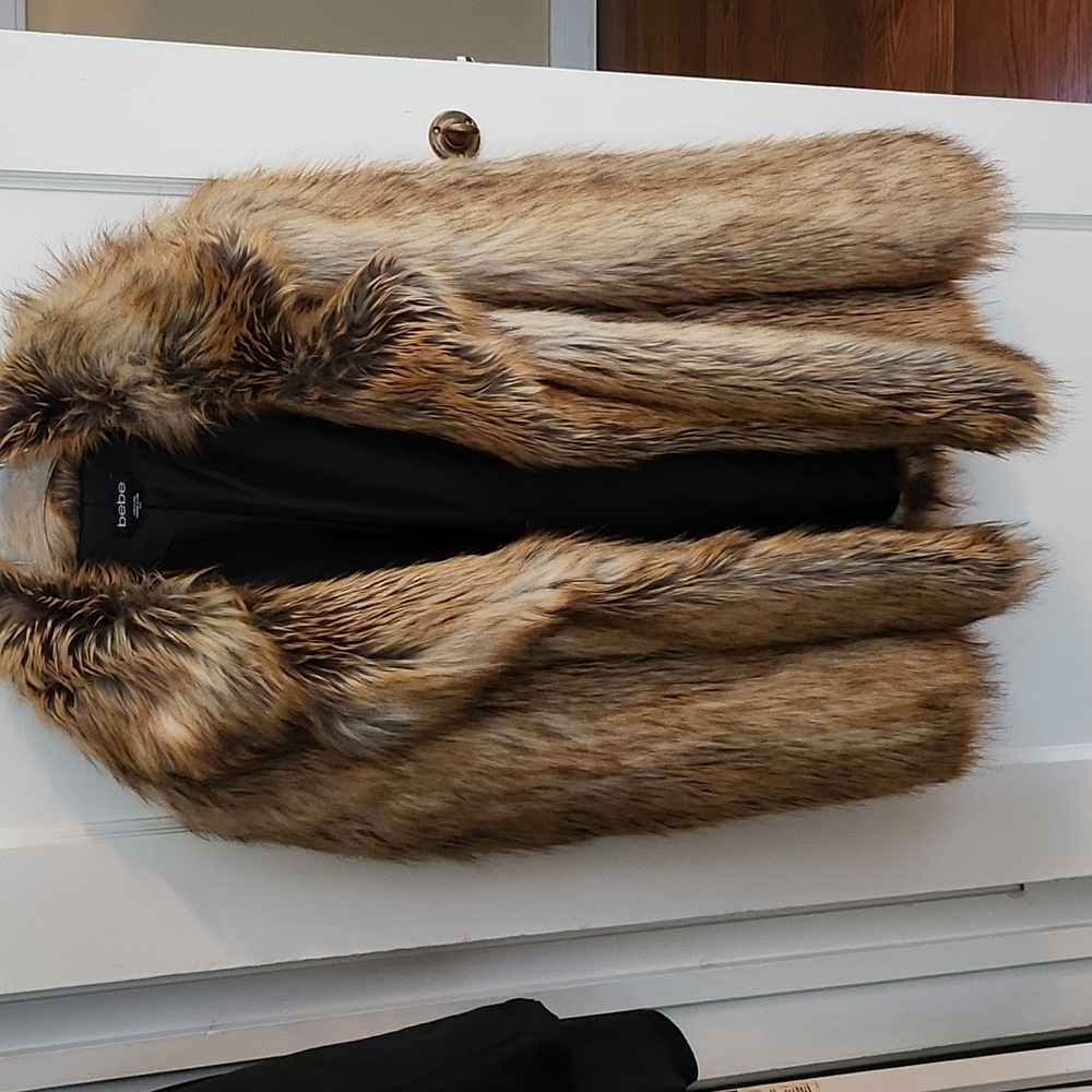 Bebe faux fur coat